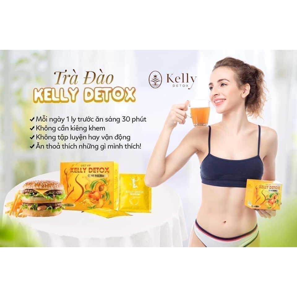 TRÀ ĐÀO DETOX KELLY DETOX 15 GÓI