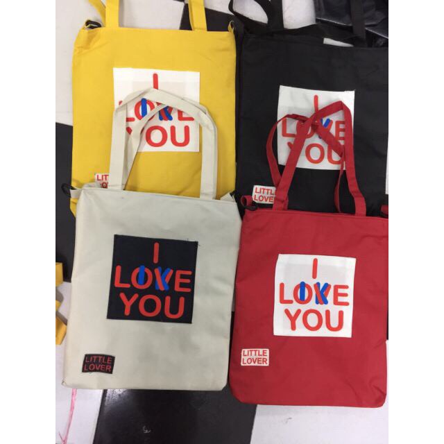 Túi Thời Trang Tote 5 Màu - I LOVE YOU