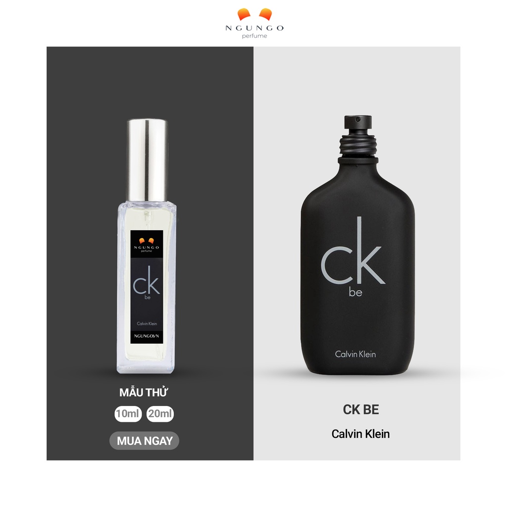 Nước hoa CK Be  chai dạng xịt bỏ túi