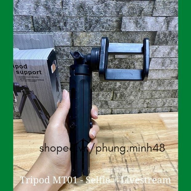 Giá đỡ điện thoại 3 Chân/ Gậy Tripod Mini MT01 livestream/chụp hình/xem phim