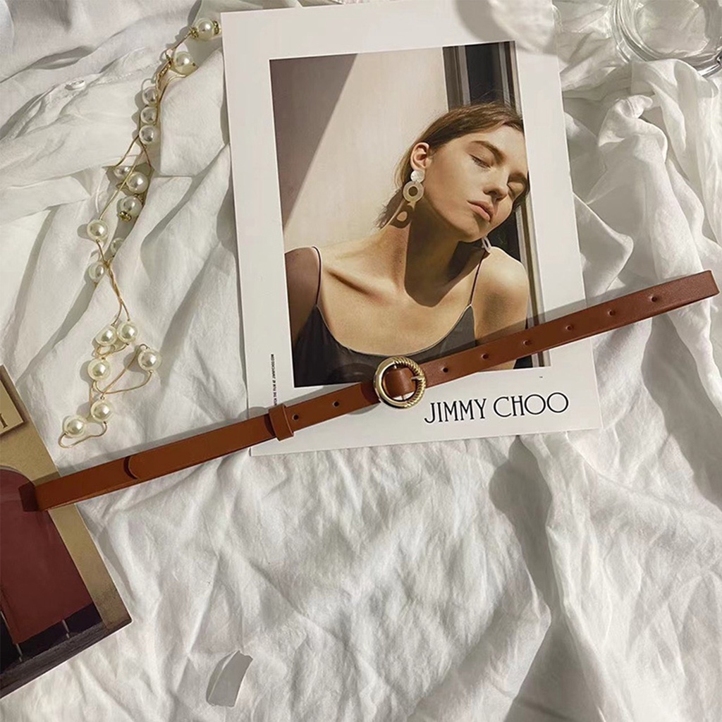 SmileFairyCC【COD &amp; Hàng Có Sẵn】Set 3 Thắt Lưng Nữ Kết Hợp Thắt Lưng denim Thời Trang Hàn Quốc Sang Trọng Màu Đen