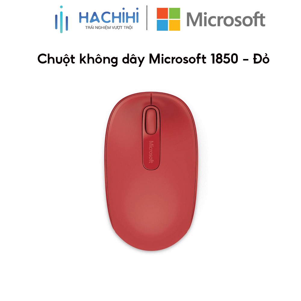 Chuột không dây Microsoft 1850 - Đỏ
