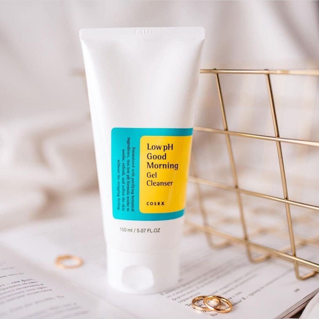 Sữa rửa mặt Cosrx, sữa rửa mặt cho da dầu mụn Low Ph Good Morning Gel Cleanser 150ml chính hãng Cosmetic999