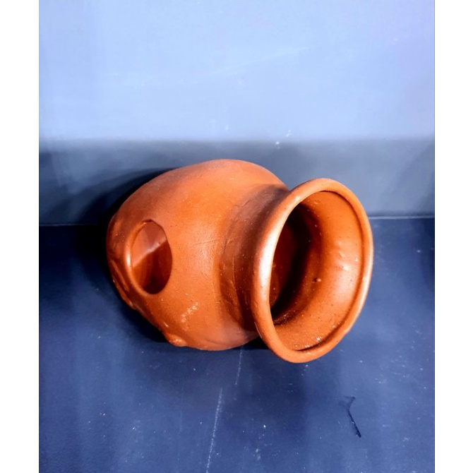 Bình Gốm Cổ - Hang Trú Cho Cá Tép - Trang Trí Hồ Cá Màu đỏ gạch