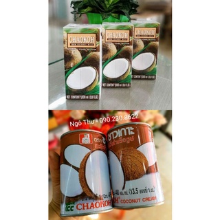 Nước cốt dừa chaokoh thái lan lon 400ml hộp 1 lít