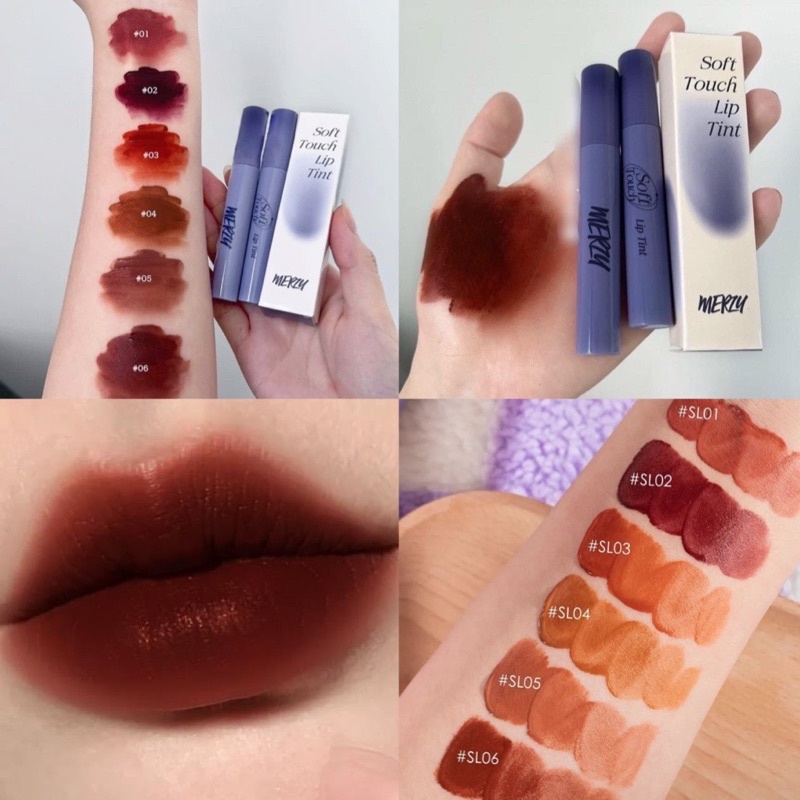 Son Kem Siêu Lì, Siêu Mịn Môi Merzy Soft Touch Lip Tint 3g
