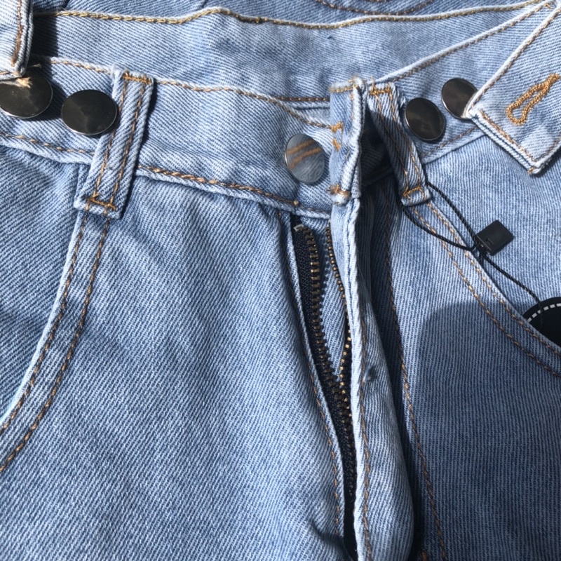 Quần short jean ngố rộng unisex phong cách ulzzang ba size S,M,,L