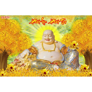 Tranh tết dán tường 3D phát lộc phát tài