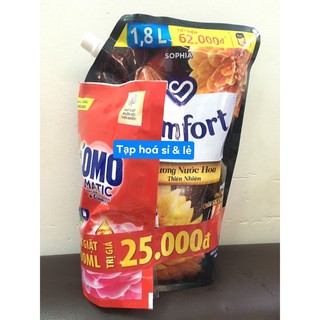 Nước Xả Vải Comfort Nước Hoa 1.8 l / 1 lần xả / comfort trắng + tặng túi omo nhỏ 400ml