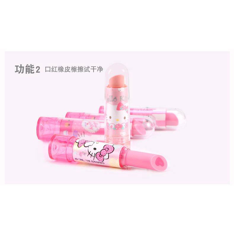 Spot Hello Kitty Eraser Elementary School Cute Children Lipstick Animated Rubber Lipstick
