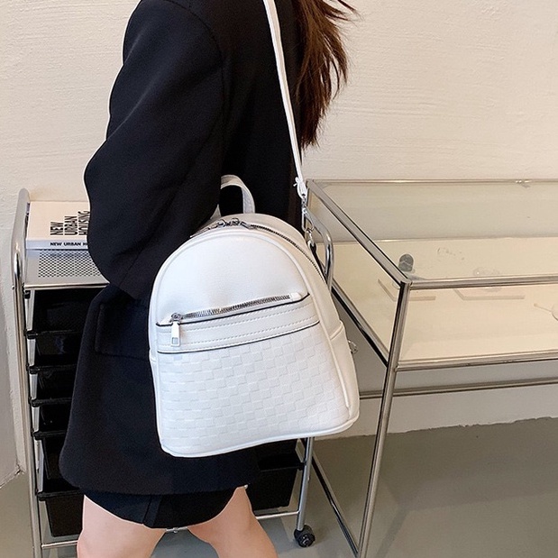 Faya - Balo da mini da dập ô bàn cờ trẻ trung B438