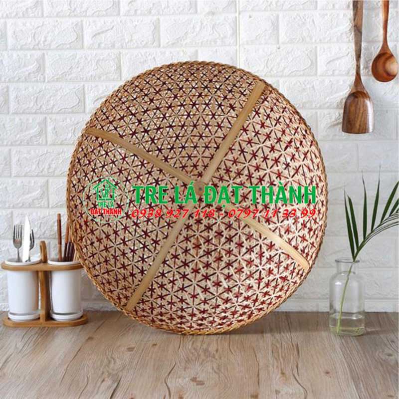 Lồng bàn bằng tre ĐẦY ĐỒ ĂN KIỀU TRUYỀN THỐNG  chỉ giao hỏa tốc