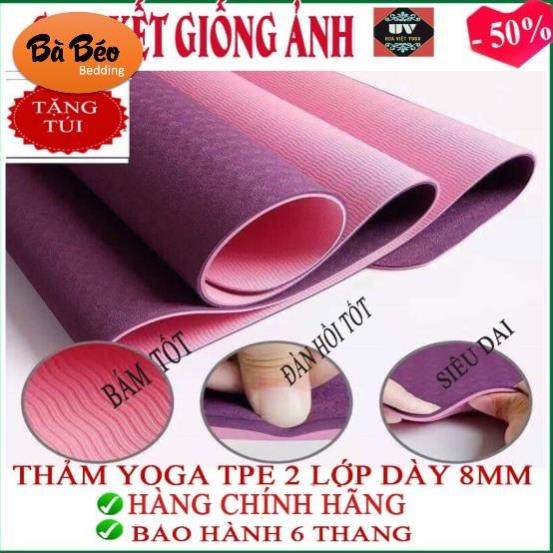 siêu rẻ Thảm tập YOGA_thảm tập GYM tpe đúc 2 lớp siêu bền 6mm,thảm tập yoga yoga pilates  hàng công ty