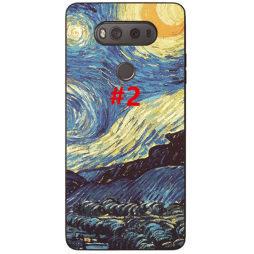 Ốp điện thoại TPU in hình tranh họa sĩ Van Gogh cho LG V40 V30 V20 V10