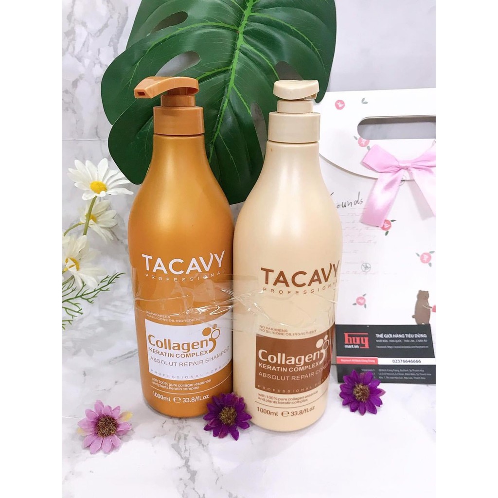 🛑FreeShip🛑Cặp Dầu Gội Xả TACAVY 1000ML | Phục Hồi Tóc Hư Tổn, Khô Xơ, Gãy Rụng | Hàng Chính Hãng | BigBuy360 - bigbuy360.vn