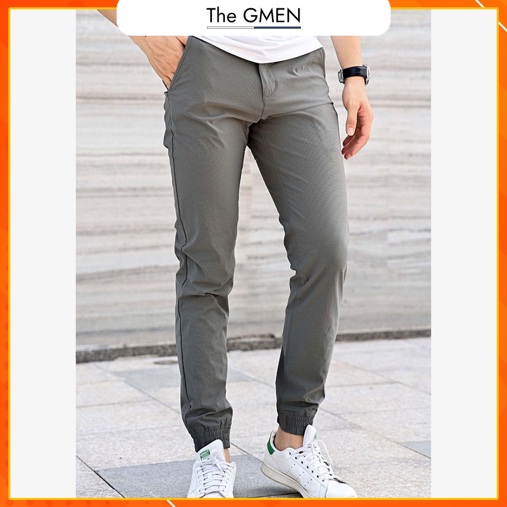 Quần jogger nam The GMEN Refreshed Jogger chất liệu kaki gió co giãn, sợi vải mát lạnh