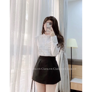 Chân váy tafta đen/trắng