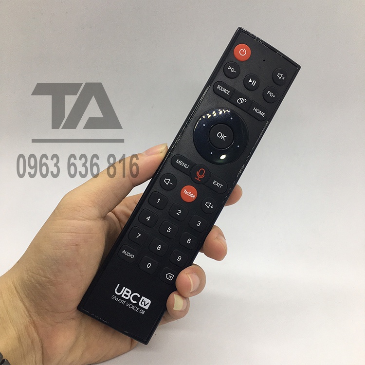 Remote Điều khiển tivi UBC giọng nói chính hãng theo tivi