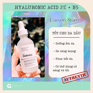 Serum cấp ẩm phục hồi da HA 2%+ B5