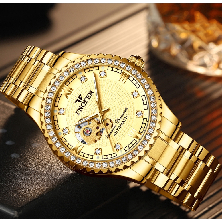 Đồng Hồ FNGEEN 8073 Thiết Kế Lộ Máy Cơ Tự Động