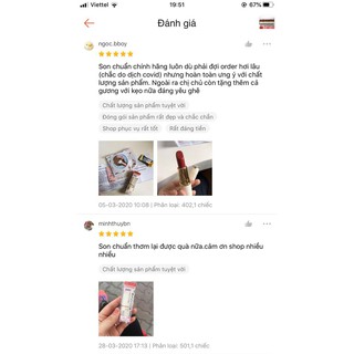 (SALE) Son lì Cezanne Có dưỡng môi Nhật Bản