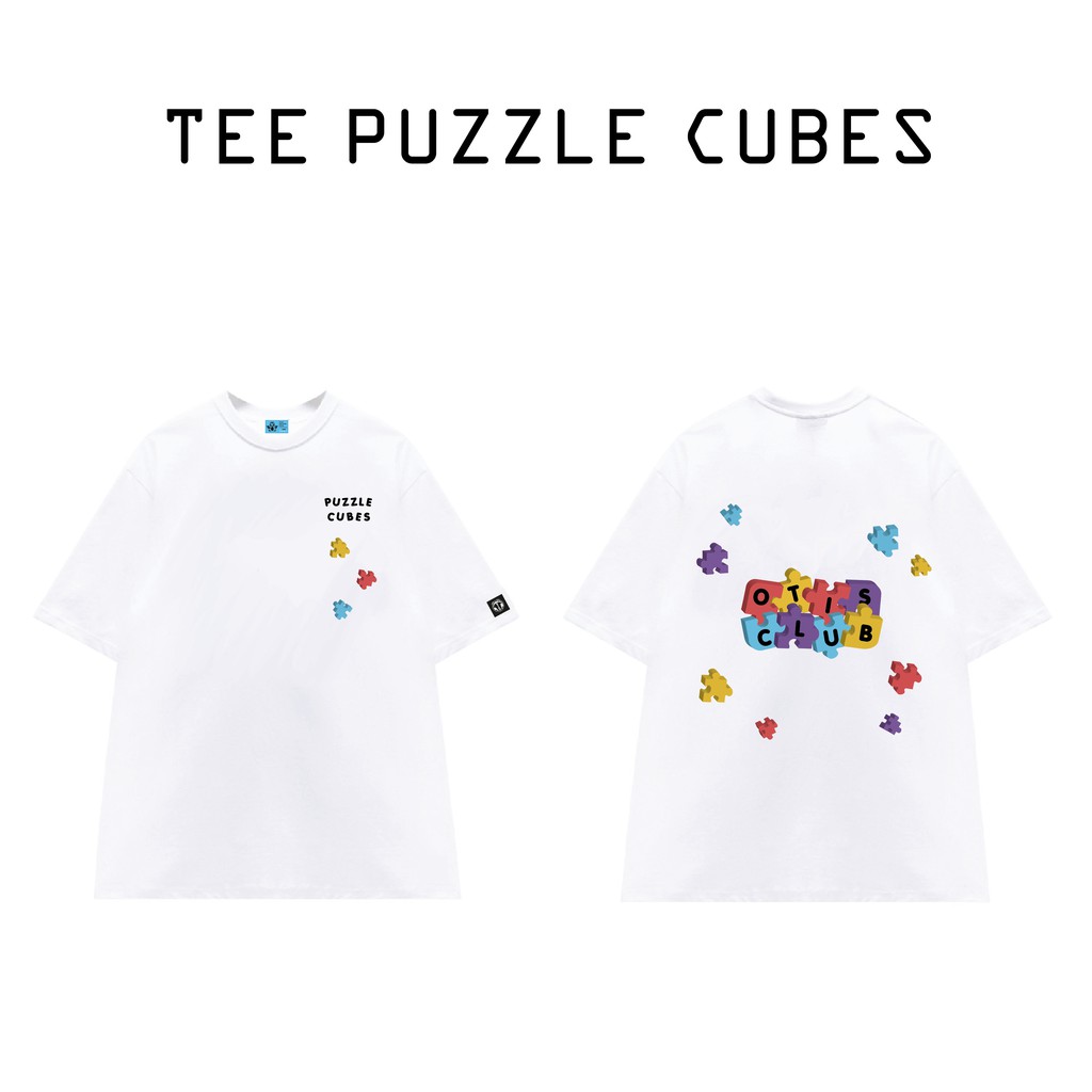 Áo thun tay lỡ unisex local brand Otis Club - Tee Puzzle Cubes