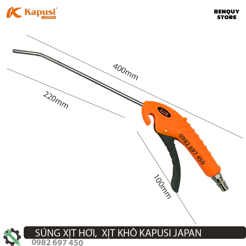 DỤNG CỤ XÌ KHÔ, XỊT HƠI MỎ DÀI KAPUSI JAPAN. DỤNG CỤ XỊT BỤI, XỊT NƯỚC SAU KHI RỬA XE, VỆ SINH Ô TÔ XE MÁY, NHẬT BẢN