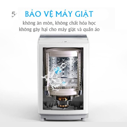 Viên tẩy lồng máy giặt (Hộp 12 viên) diệt khuẩn và tẩy cặn máy giặt hiệu quả