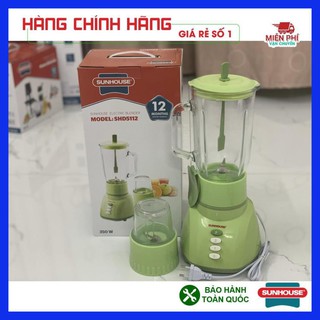 MÁY XAY SINH TỐ SUNHOUSE SHD5112, MÁY XAY SINH TỐ VỚI CỐI XAY LỚN GIÚP VIỆC PHA CHẾ RAU CỦ QUẢ, SINH TỐ, SỮA DỄ DÀNG.