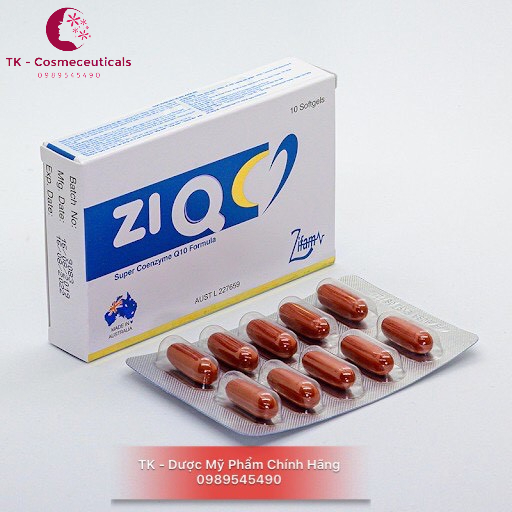 ZiQ Coenzym Q10 - Viên Uống Hỗ Trợ Sức Khỏe Tim Mạch, Tăng Khả Năng Vận Động Của Tinh Trùng Yếu Loãng