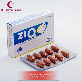 ZiQ Coenzym Q10 - Viên Uống Hỗ Trợ Sức Khỏe Tim Mạch, Tăng Khả Năng Vận Động Của Tinh Trùng Yếu Loãng