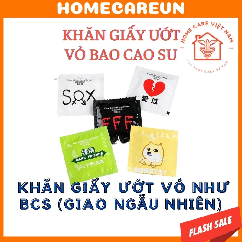 Khăn Giấy Ướt Gói Vuông Kiểu BCS