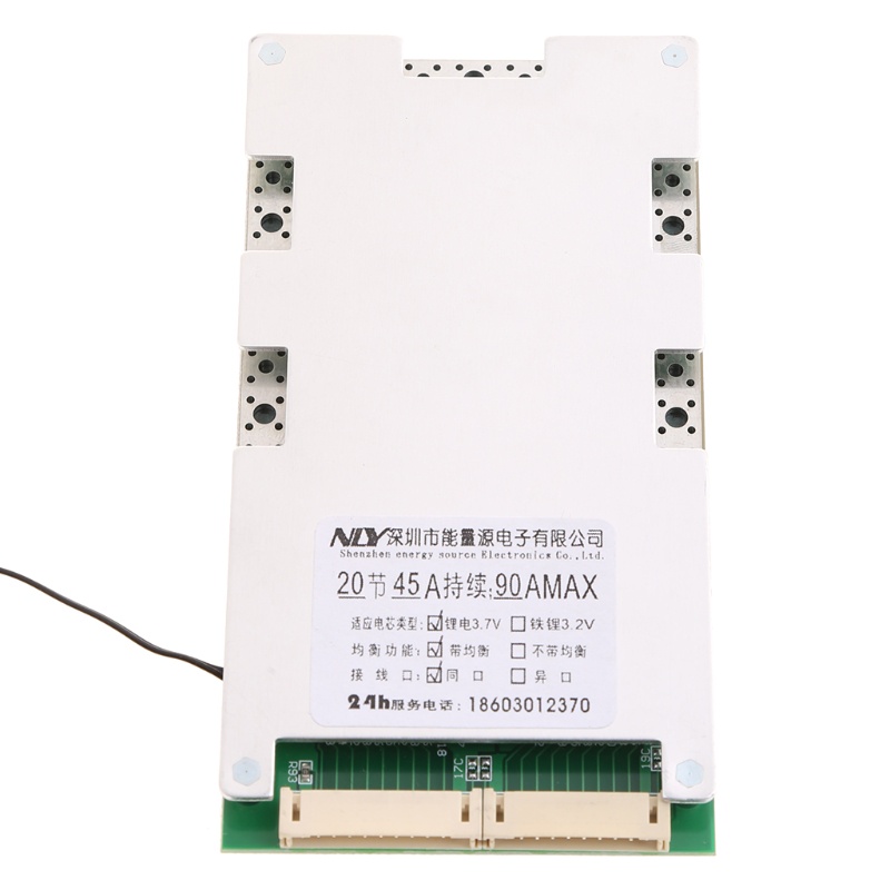 Bảng mạch bảo vệ pin li-ion BMS PCB 20S 72V 45A