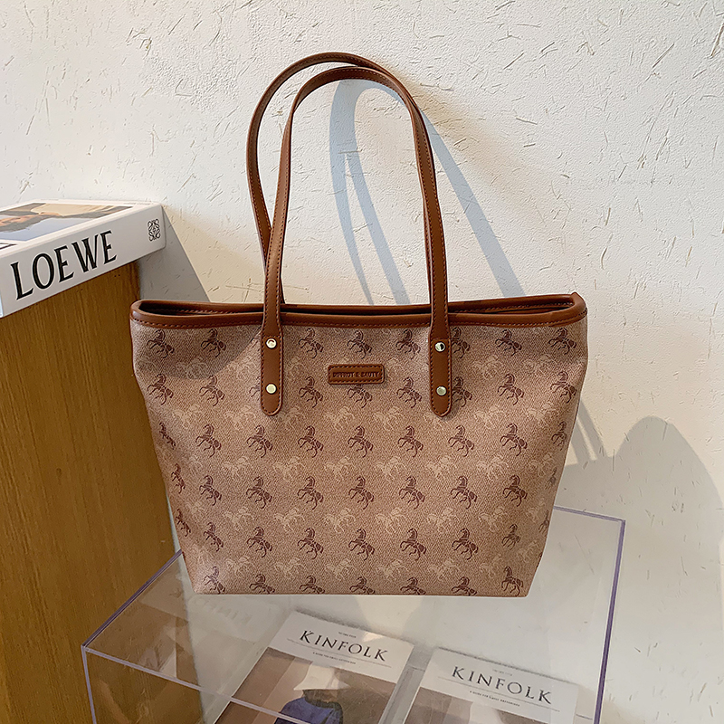 Túi tote IELGY sức chứa lớn in họa tiết thời trang mùa hè cho nữ