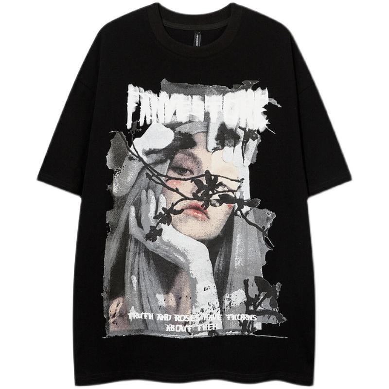 Áo thun tay lửng cỡ lớn thời trang mùa hè dành cho nam và nữ j3FU