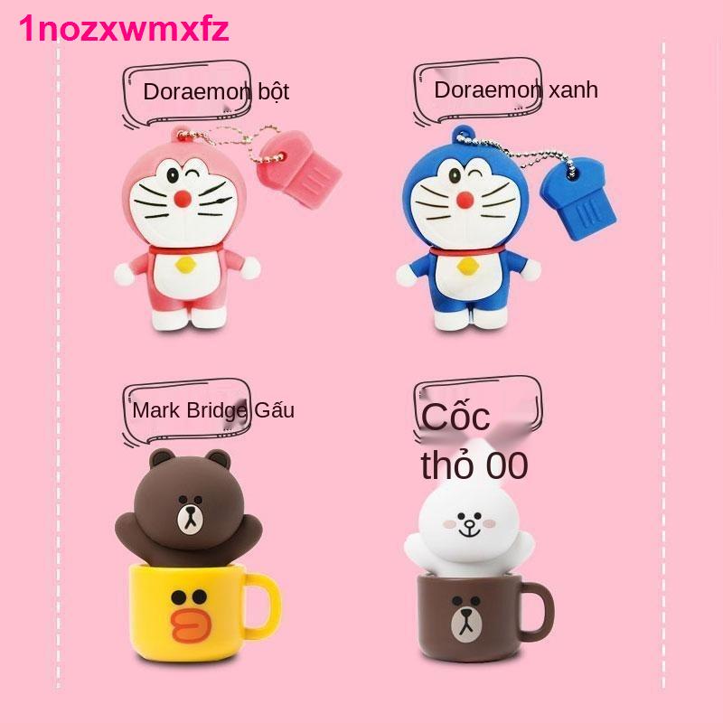 Đĩa U Ding Dong mèo xanh U đĩa 128G máy tính điện thoại di động sử dụng kép 64G văn phòng sinh viên USB 8G phong | BigBuy360 - bigbuy360.vn