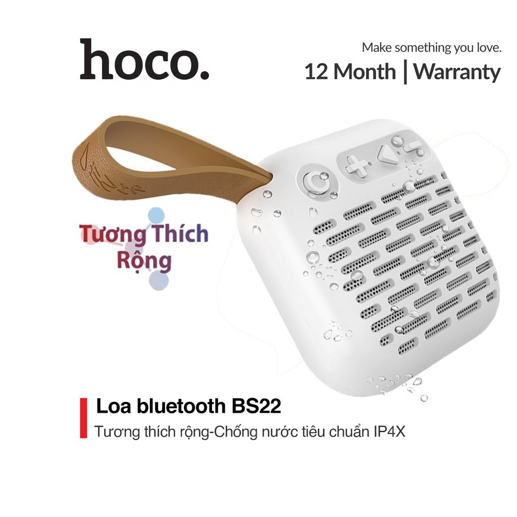Loa Bluetooth thể thao Hoco BS22 chống nước tiêu chuẩn kết nối đơn giản, có thể sử dụng ở mọi nơi