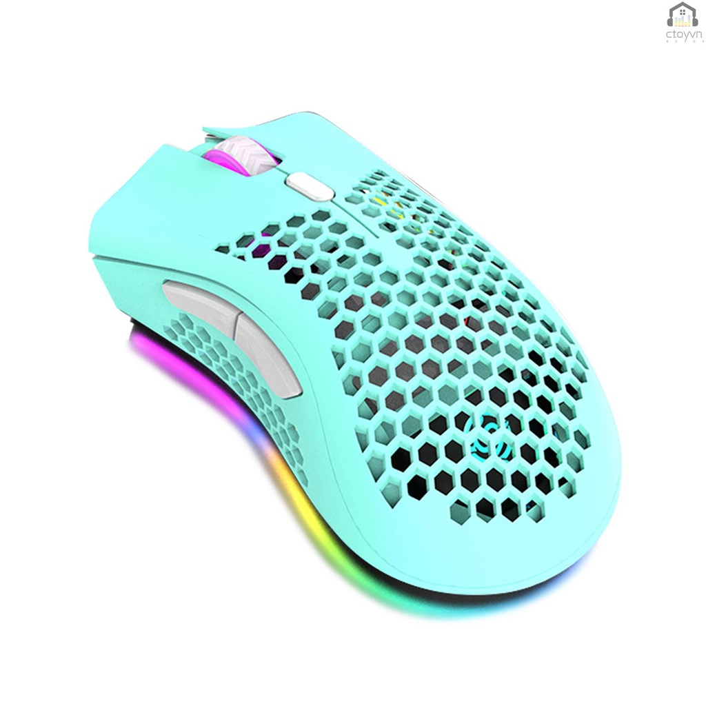 Chuột Quang Không Dây USB Kèm Đầu Thu Tín Hiệu RGB 3 Cấp Độ DPI Với Bánh Xe Cuộn 2 Ngón Cái B