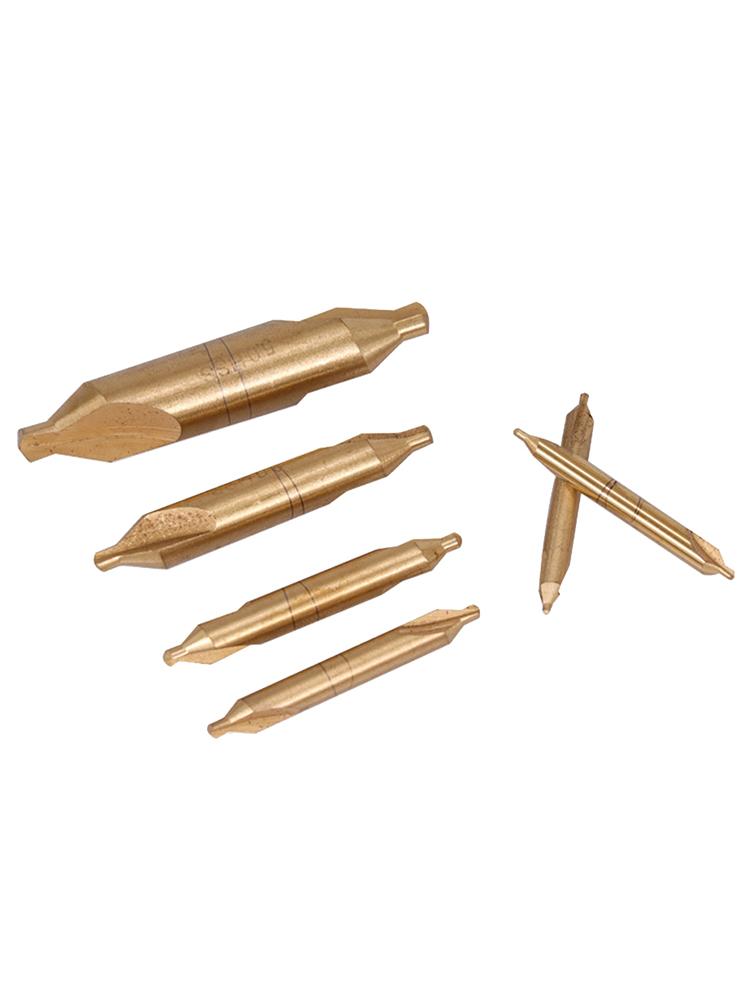 6pcs 60Â° HSS Center Spotting Drill Bits Combined Countersink Angle Bits Set Too