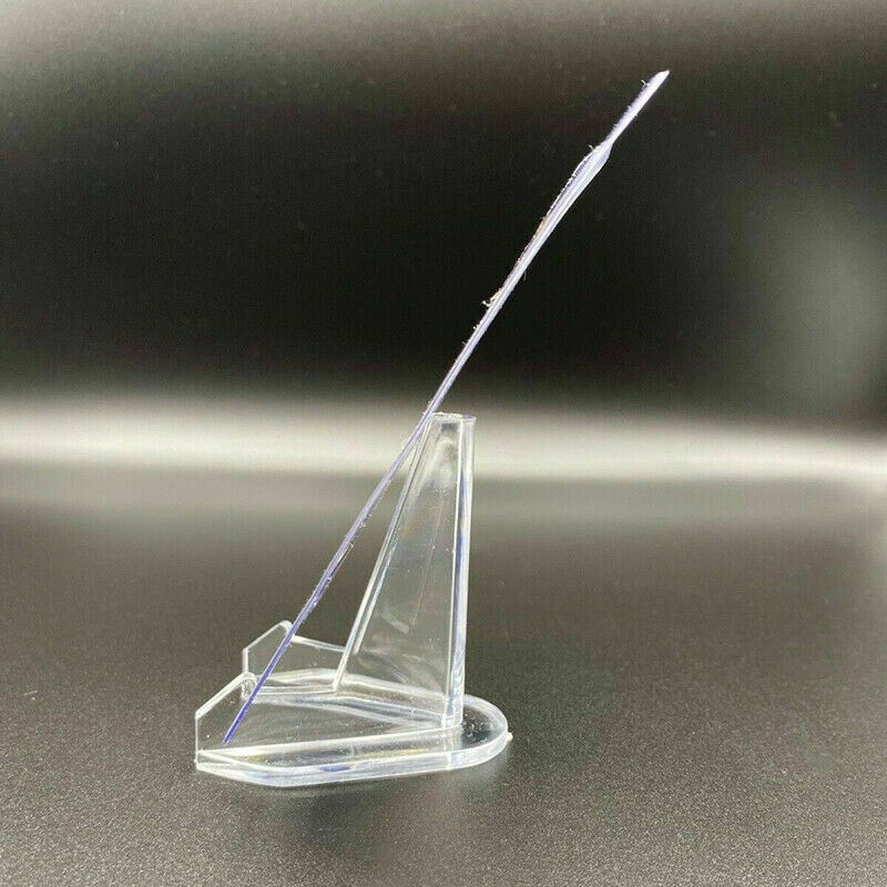 1 Giá Đỡ Trưng Bày Đồng Xu / Huy Hiệu Hình Tam Giác Bằng Acrylic Trong Suốt Thẻ