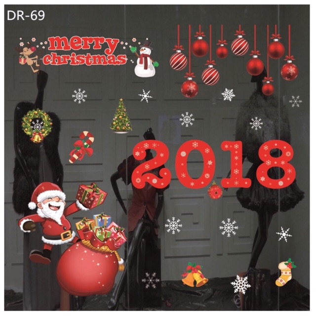 Sticker noel trang trí mùa giáng sinh