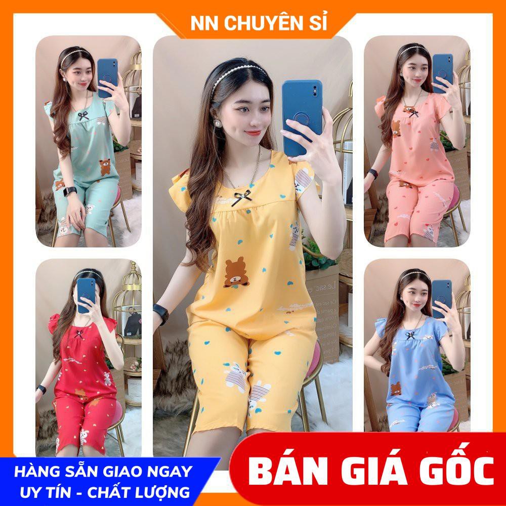 Đồ bộ mặc nhà ⚡ Đồ bộ nữ ⚡ Đồ bộ kate ⚡ kate mềm mềm mịn mát họa tiết dễ thương ⚡ bộ kate lửng