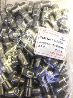 Khẩu nối cáp đồng trục 100 chiếc lõi đồng