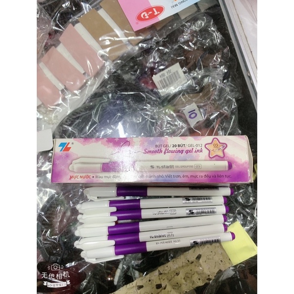 Bút dạ kim thiên long tím starlit hàng chính hãng thiên long 100%