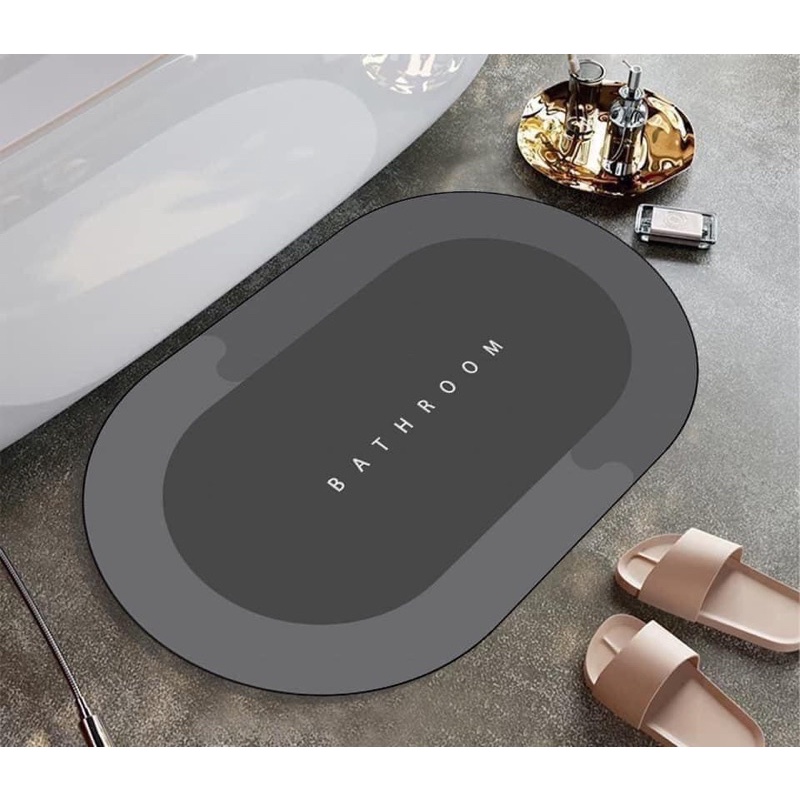 Thảm Lau Chân Silicon Siêu Thấm Nước Chất Liệu Chống Trơn Trượt
