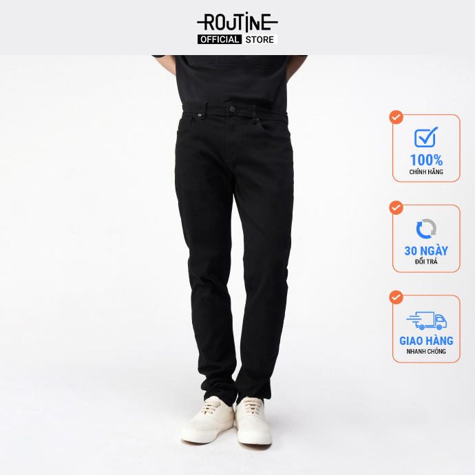 Quần jean trơn. Slim - Routine 10F20DPA102CR1
