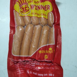 Xúc xích hiệu CP 500g gồm 10 cây