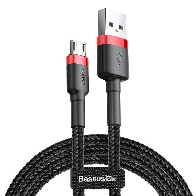 Cáp sạc Baseus Cafule Micro USB hỗ trợ cho các dòng Androi, sạc nhanh 2.4A/1.5A/2A dài 1m/2m/3m dây bọc dù chống đứt