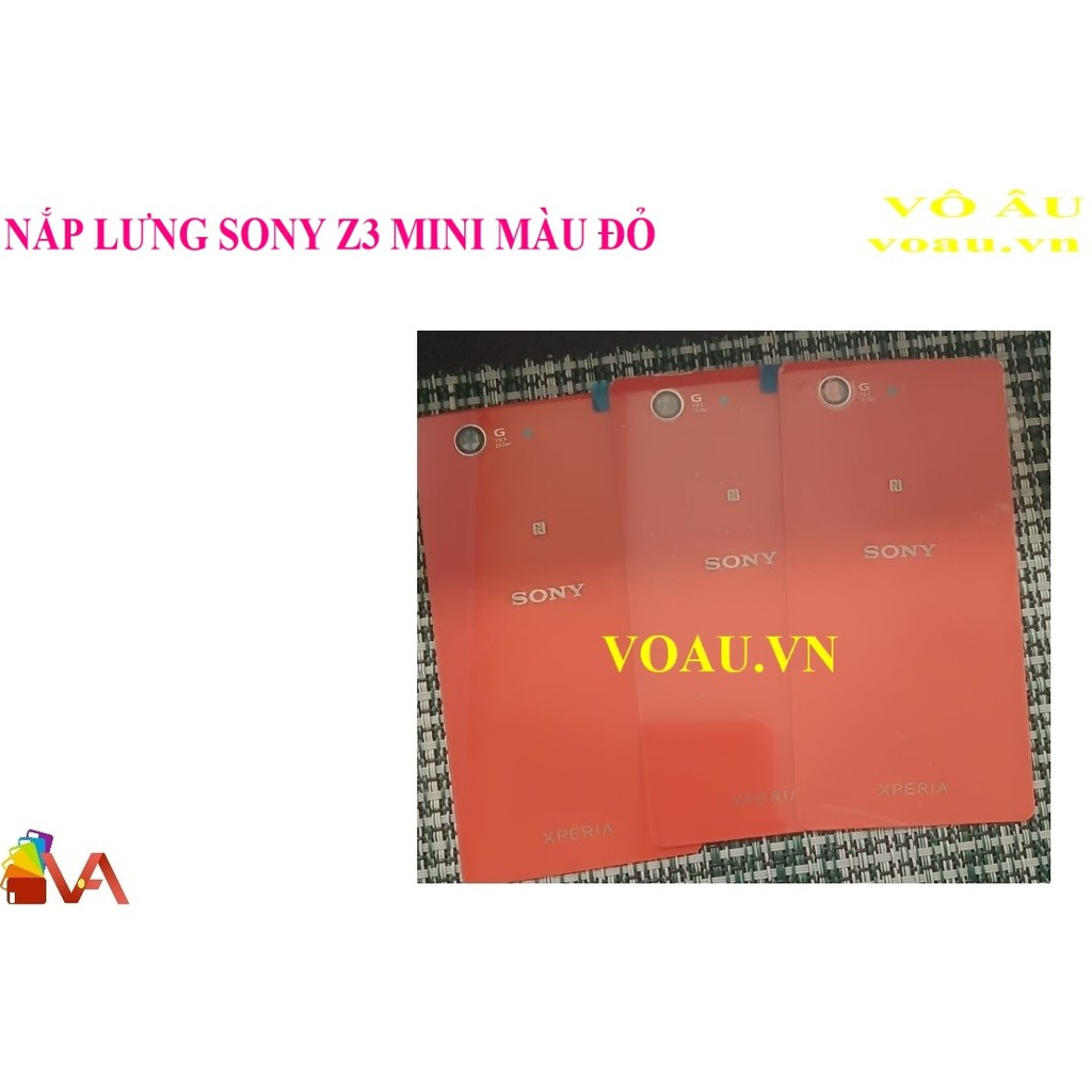 NẮP LƯNG SONY Z3 MINI MÀU ĐỎ [chính hãng]