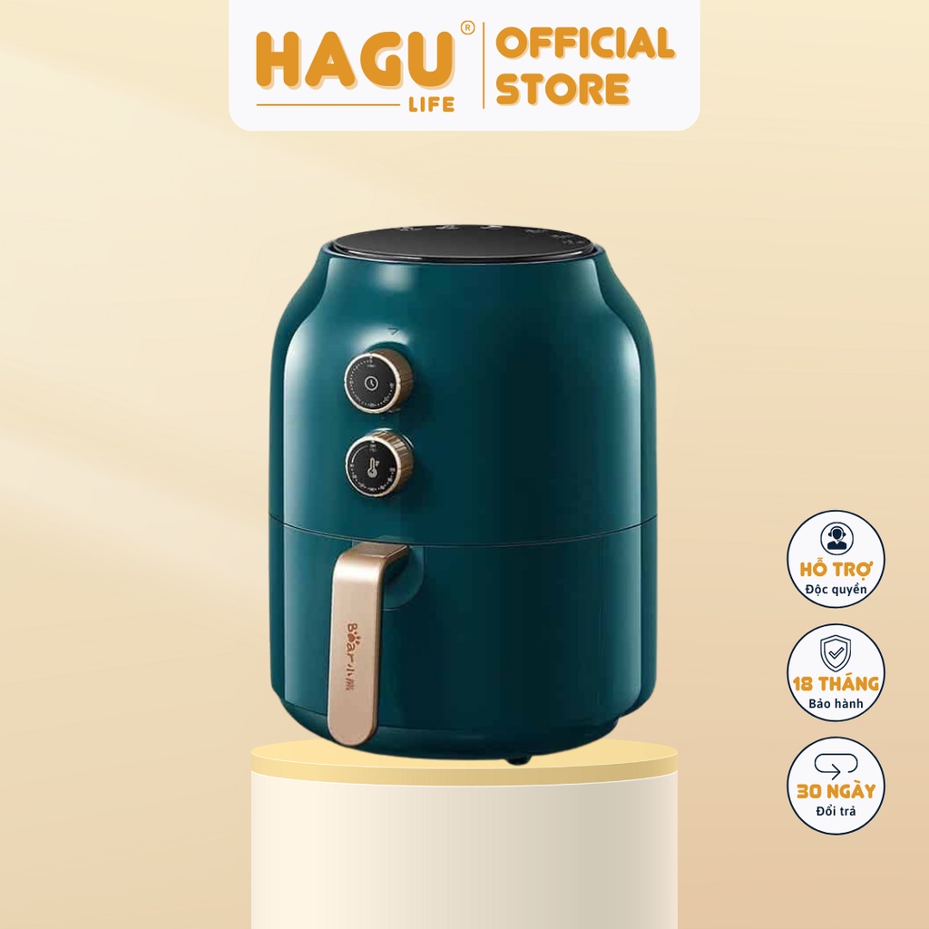 Nồi Chiên Không Dầu Bear Công Nghệ Nhiệt Đối Lưu 360 Độ Chiên K Dầu, Nhựa Cao Cấp An Toàn Tuyệt Đối - VS 8083A
